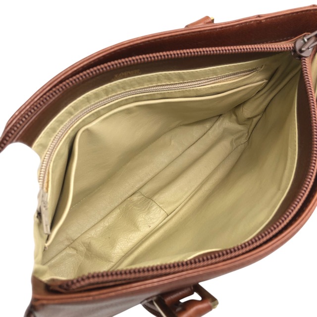 LOEWE ロエベ ハンドバッグ ブラウン アナグラム レザー vintage ヴィンテージ オールド tewjne