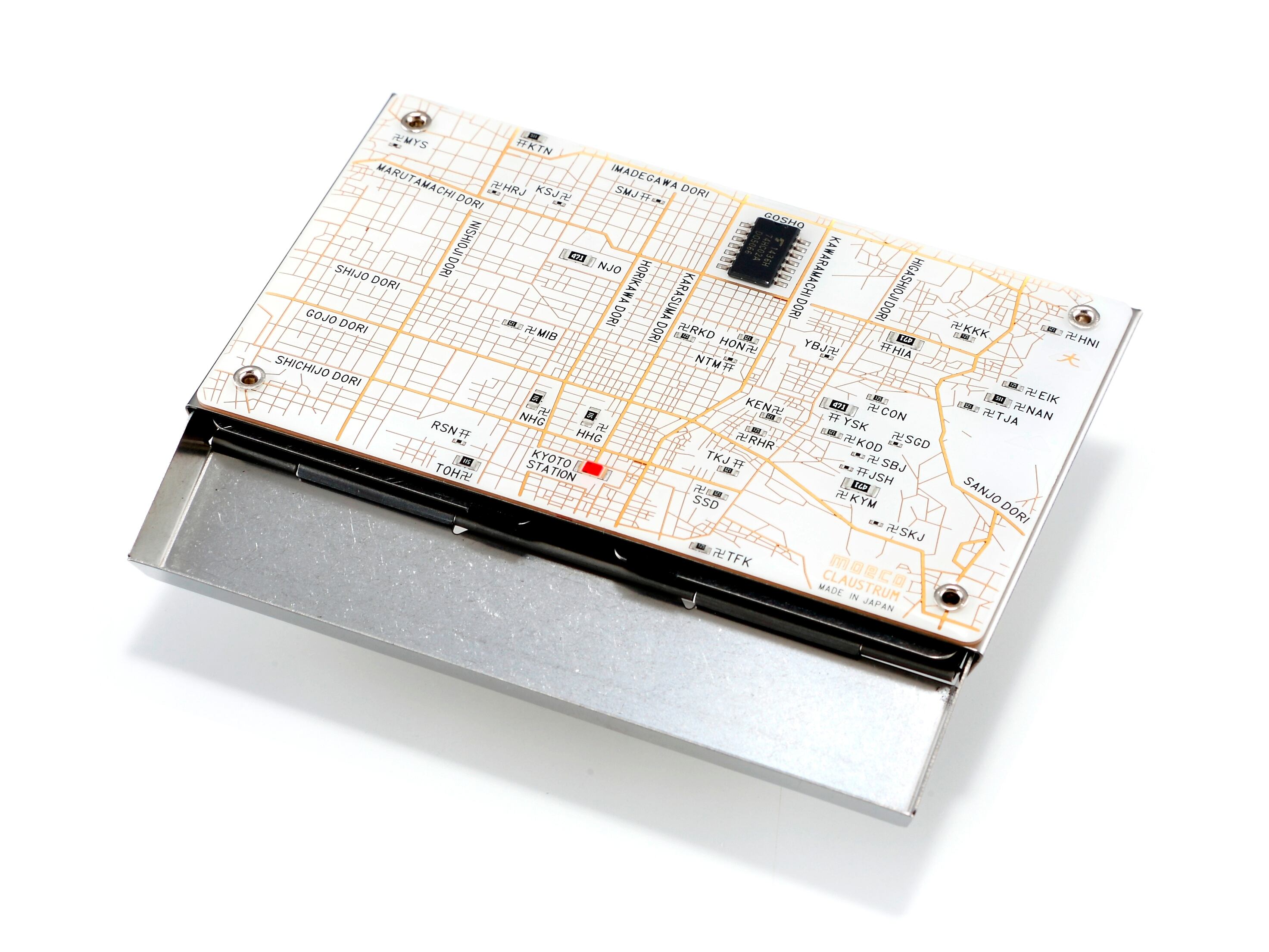 京都回路地図 名刺入れ | PCB ART moeco