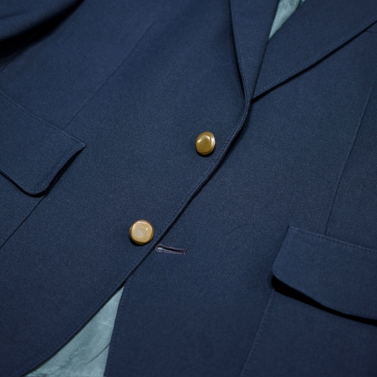 80's LEVI’S action suit tailored jacket navy