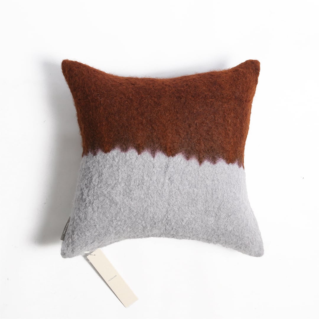 Boucle Somewake Shibori アルパカ 45cm角 クッションカバー #6213