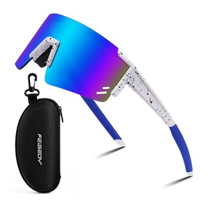 【努力特価】Feisedy キッズ スポーツ サングラス 子供用 UV400 超軽量 サングラス ゴルフ ジョギング 野球 バス 釣り 登山 自転車 サイクリング 紫外線カット B0048