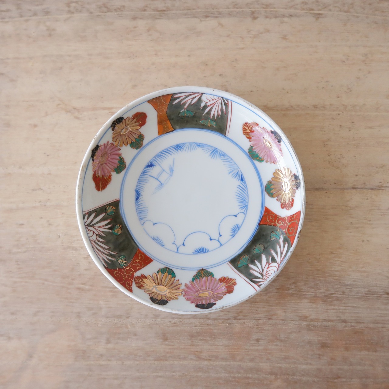 手描きのお花のワンプレート