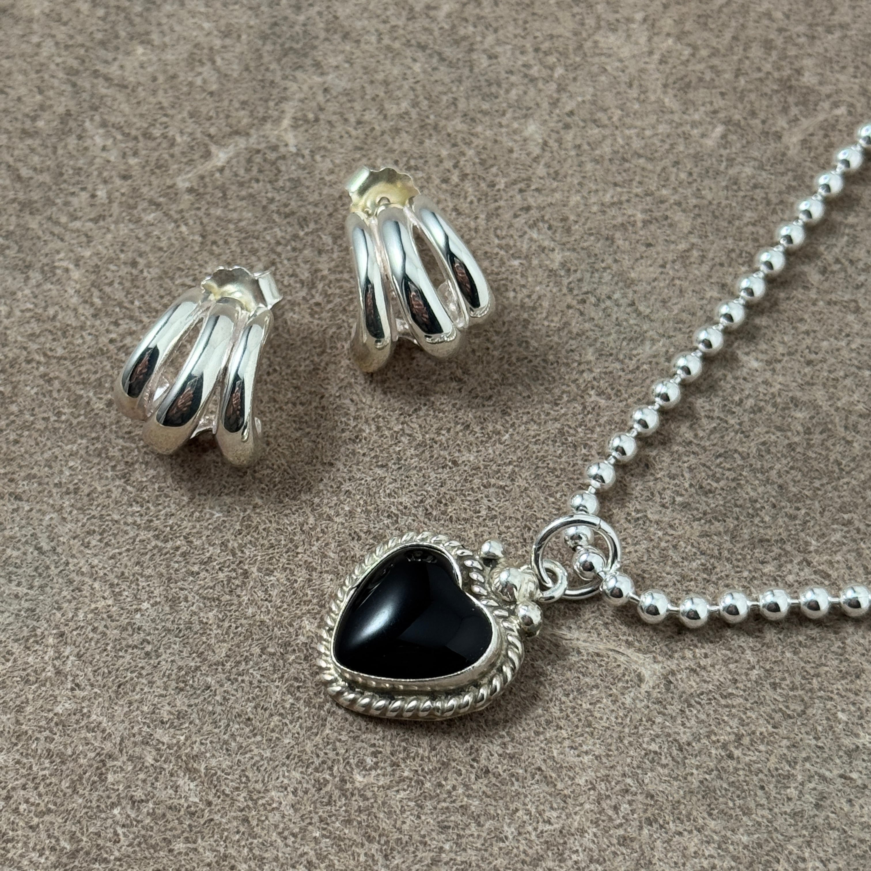 ラスト1】《Indian Jewelry》 オニキス ハート型 ペンダント | 【公式