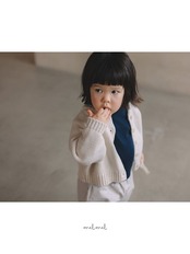 【取寄/韓国直送】melmel ざっくりニットカーディガン｜秋服｜韓国子供服 ｜26/AT