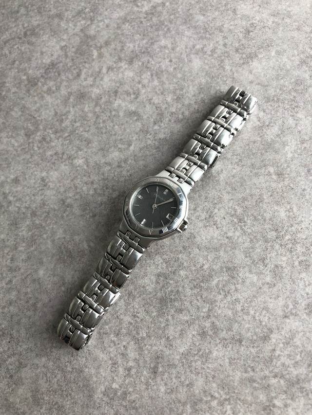 Yves Saint Laurent イヴ・サンローラン 腕時計 シルバー ステンレススチール 9613-H22714 クォーツ vintage ヴィンテージ オールド w3ynyr