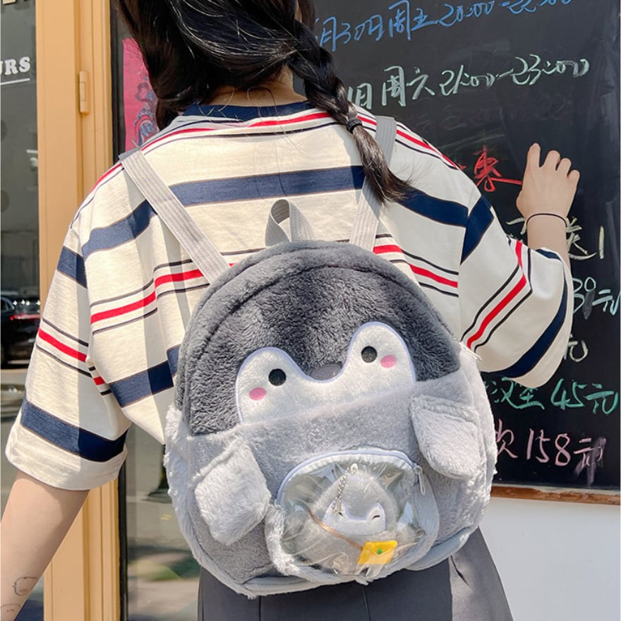 サブカル 服 地雷系 通販 バックパック ペンギン ぬいぐるみ もふもふ JKファッション パンク 可愛い バンギャ