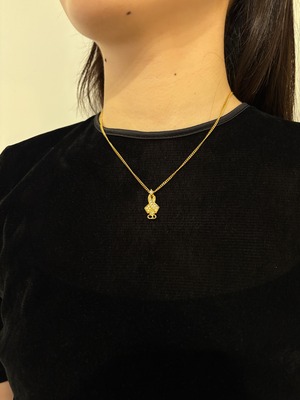 Christian Dior / vintage stone square motif necklace.