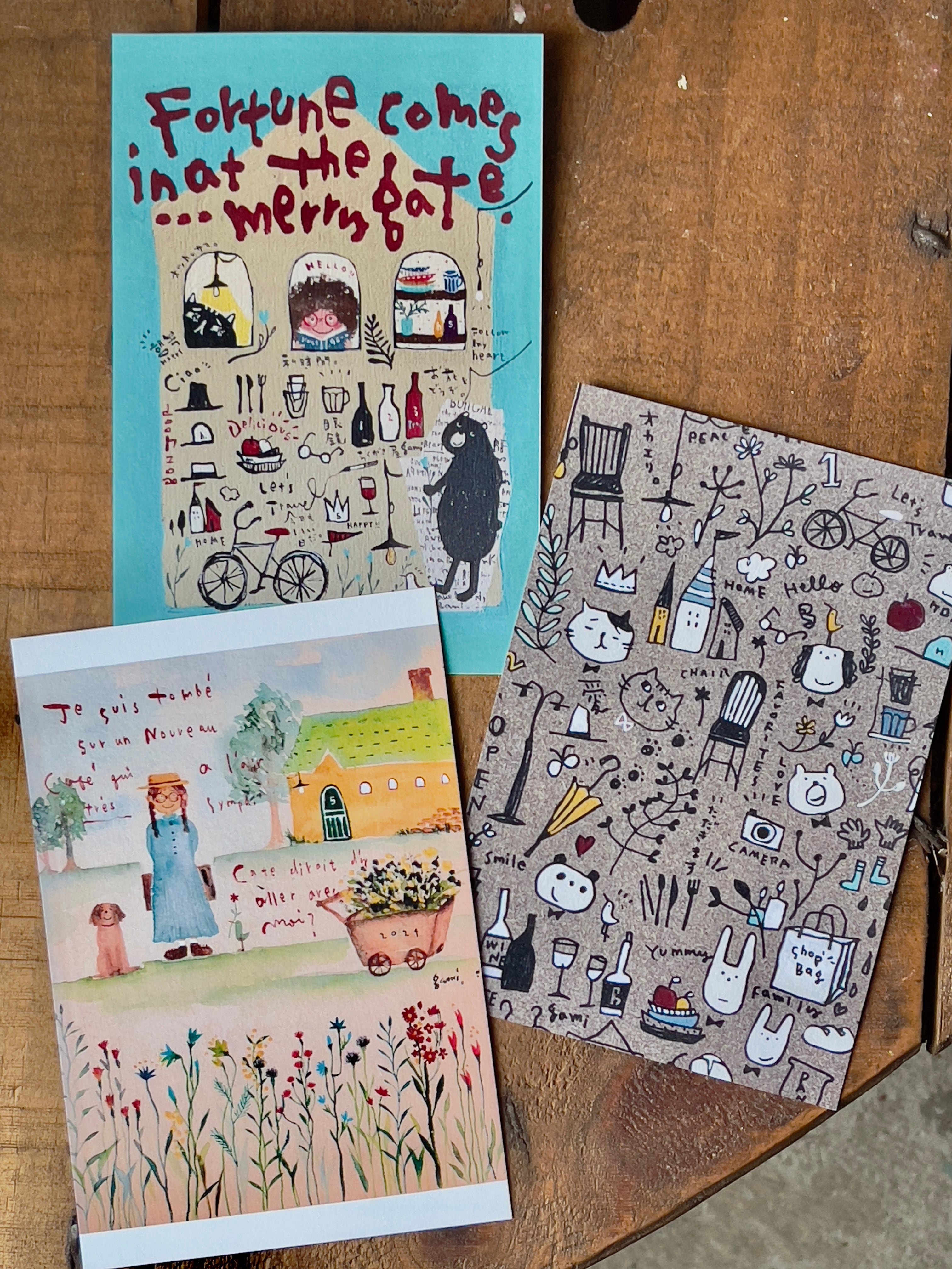 ポストカード3枚セット | らくがき屋gami