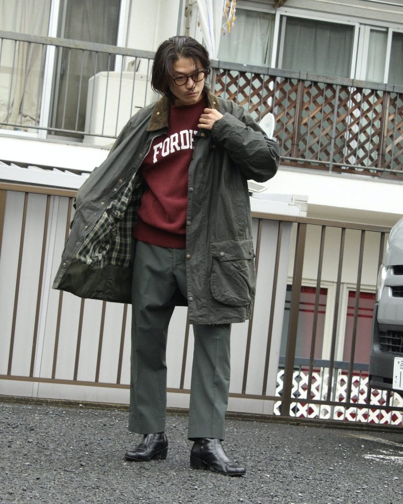 Vintage Barbour Border Waxed Cotton Jacket [Barbour BORDER] [1990s