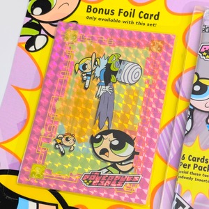 ☆DEADSTOCK 2000年製☆ 送料無料！【 パワーパフガールズ（ The Powerpuff Girls ）】Trading Cards SPECIAL SET カートゥーンネットワーク CARTOON NETWORK / VINTAGEトレカ単品 （1個=6CARDSが2個 +1BONUS Card）〚アメリカン雑貨 アメトイ〛