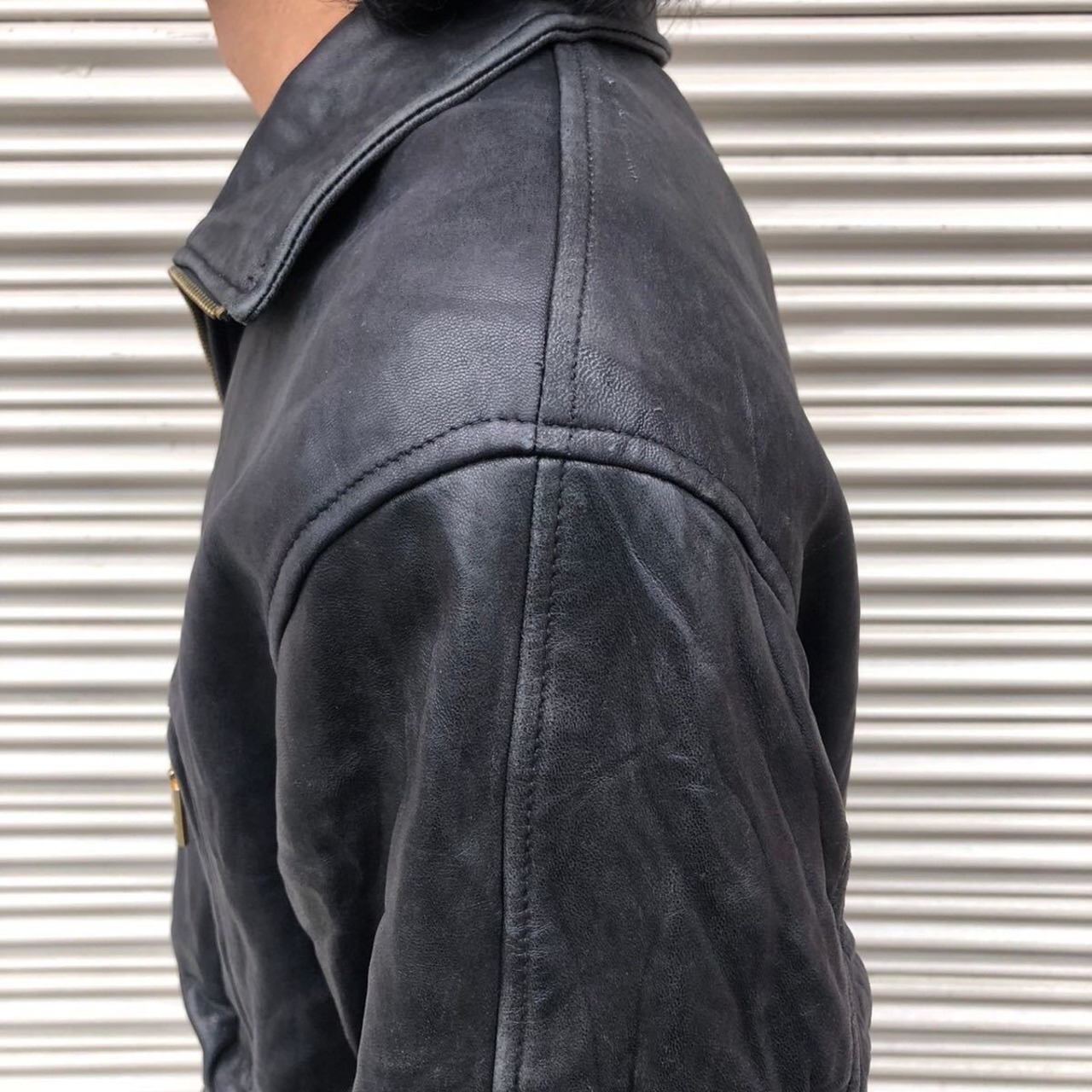 羊革 シープスキン レザーコート 気安 vintage オールド コート