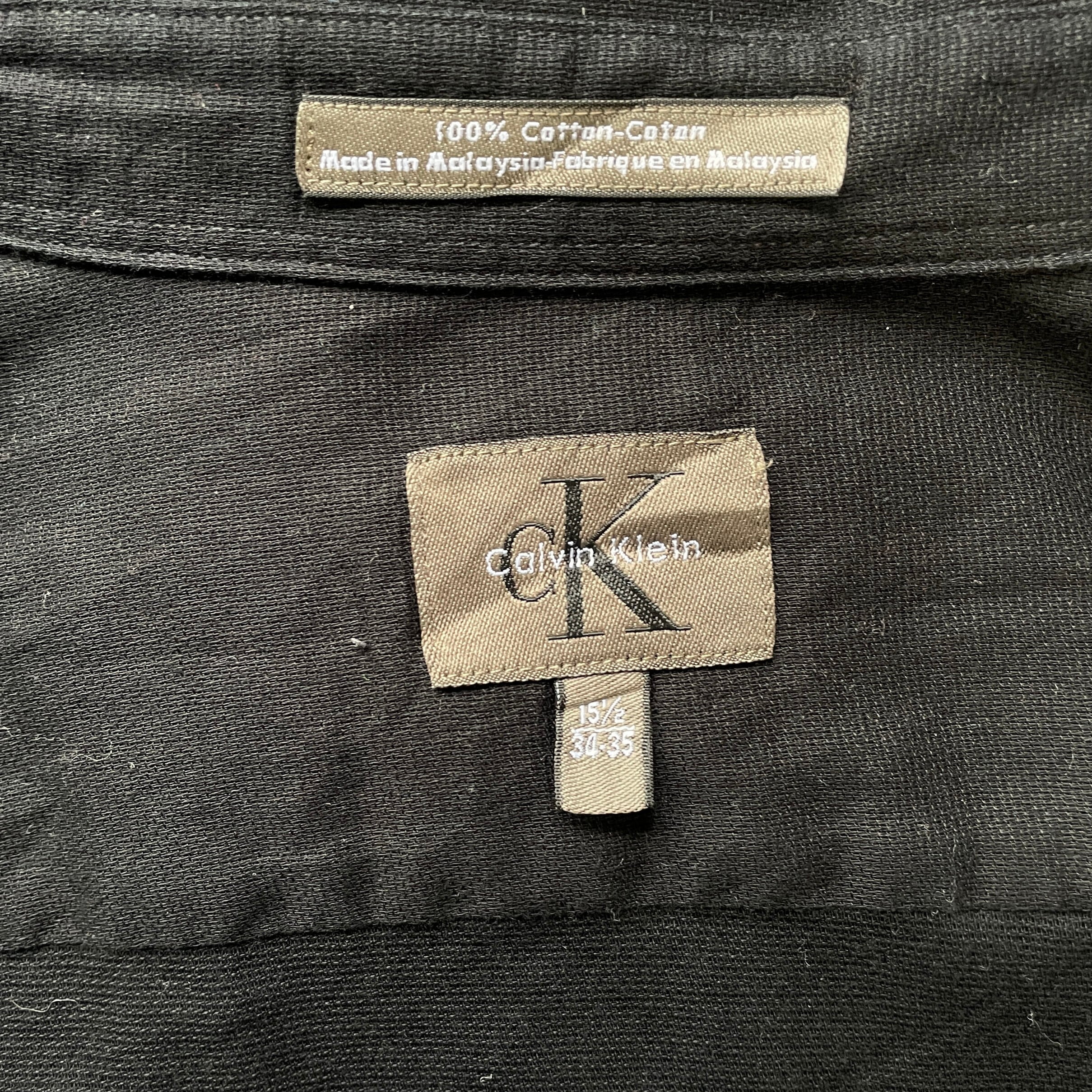 Calvin Klein カルバンクライン 無地 ガーゼコットン 長袖シャツ