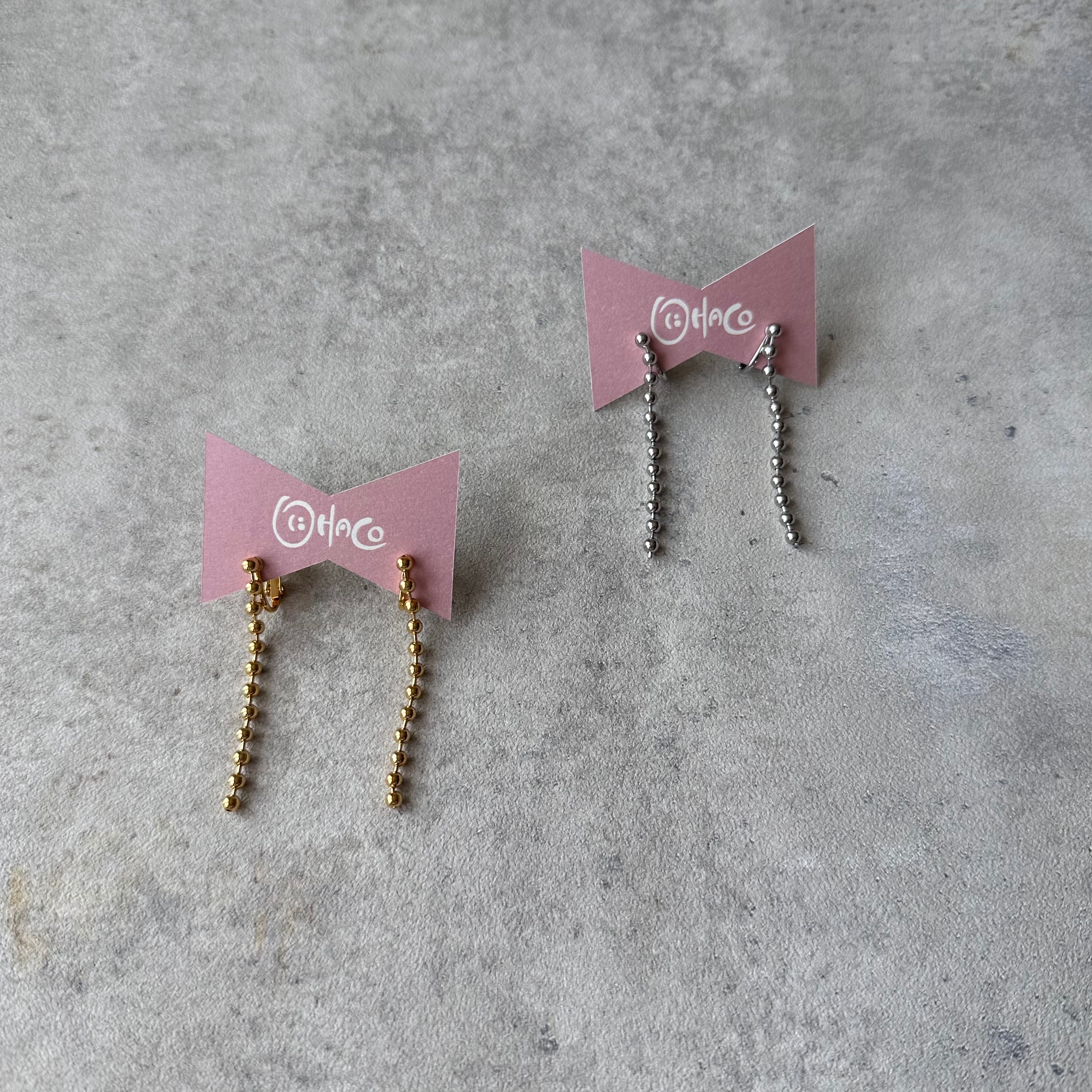 poll chain long earring   0021