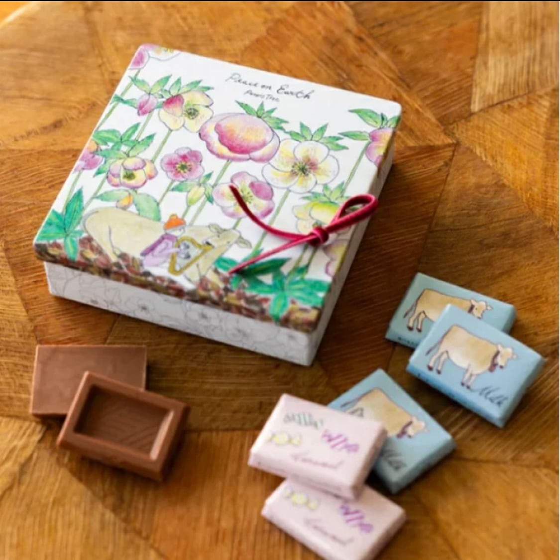 フェアトレードチョコレート詰め合わせ缶〜しあわせな限定缶セット