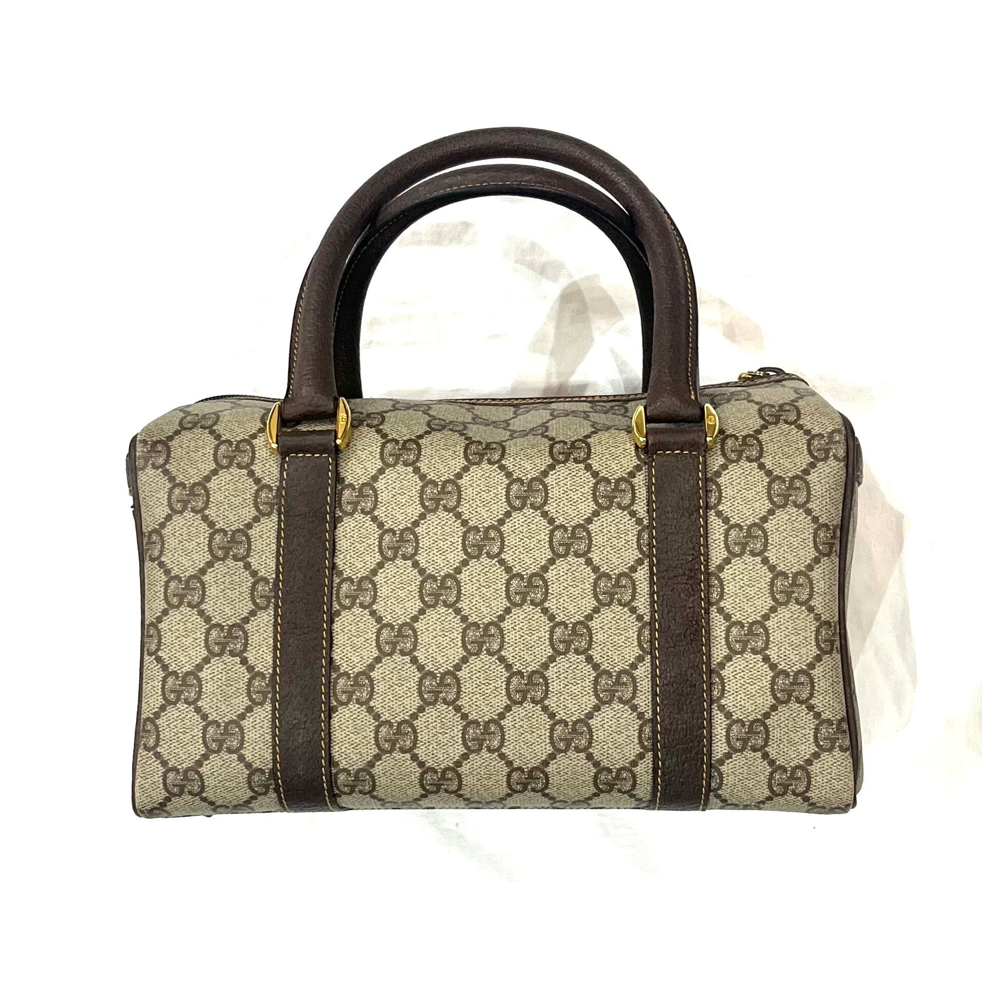 GUCCI】2045 GGスプリーム GG スクエアボストン ハンドバッグ