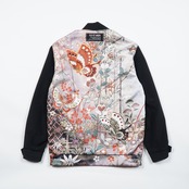 【BJK-M0019】XSsize再構築リバーシブル着物ボンバー KIMONO REVERSIBLE BOMBER JACKET