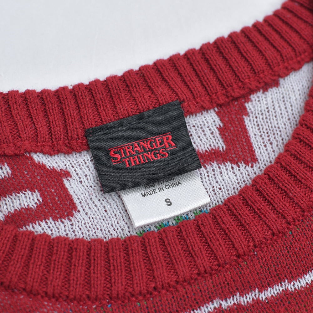 STRANGER THINGS ストレンジャーシングス 総柄 ニット プルオーバー
