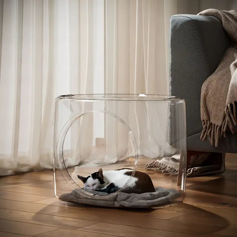 透明猫小屋猫カプセル猫小屋四季通用家猫ケージ別荘ペット用品9