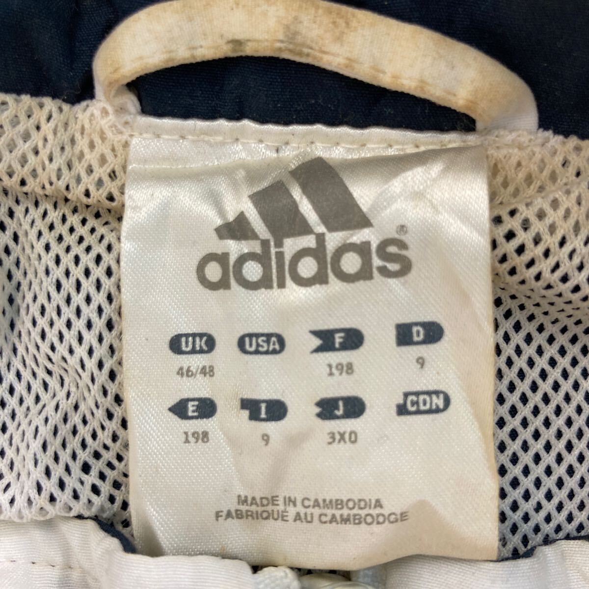 adidas ジップアップ ジャケット 3XL〜 ホワイト ネイビー ライト