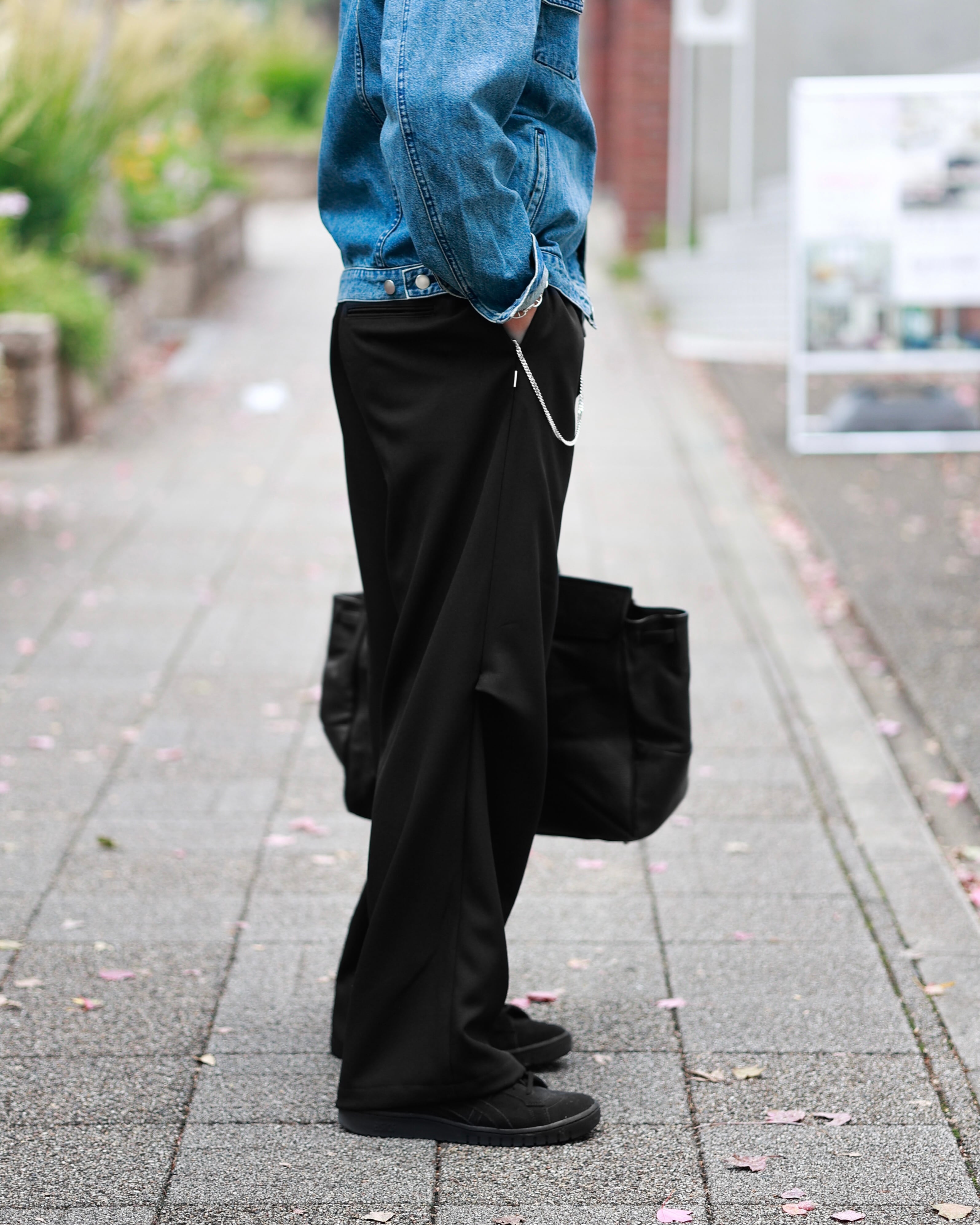 KV-577】Premium Minimal Drape Wide Slacks 【即日発送】【ストレッチ