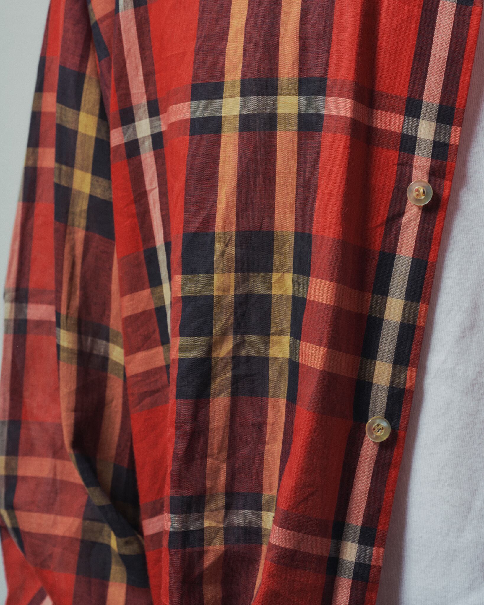 美品】60s special Vintage check shirt red made in USA about 17H