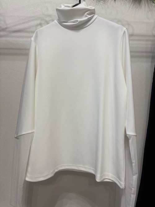 praia  袖チュールハイネックカットソー　LER-2528