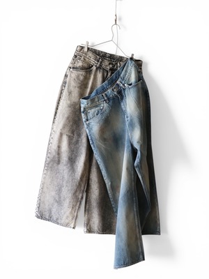 Ancellm  -#5 AGING type-D- / ANC-#05-26SS-D / アンセルム ワイド デニムパンツ