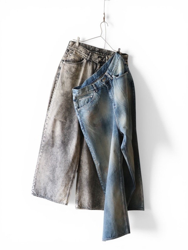 Ancellm  -#5 AGING type-D- / ANC-#05-26SS-D / アンセルム ワイド デニムパンツ