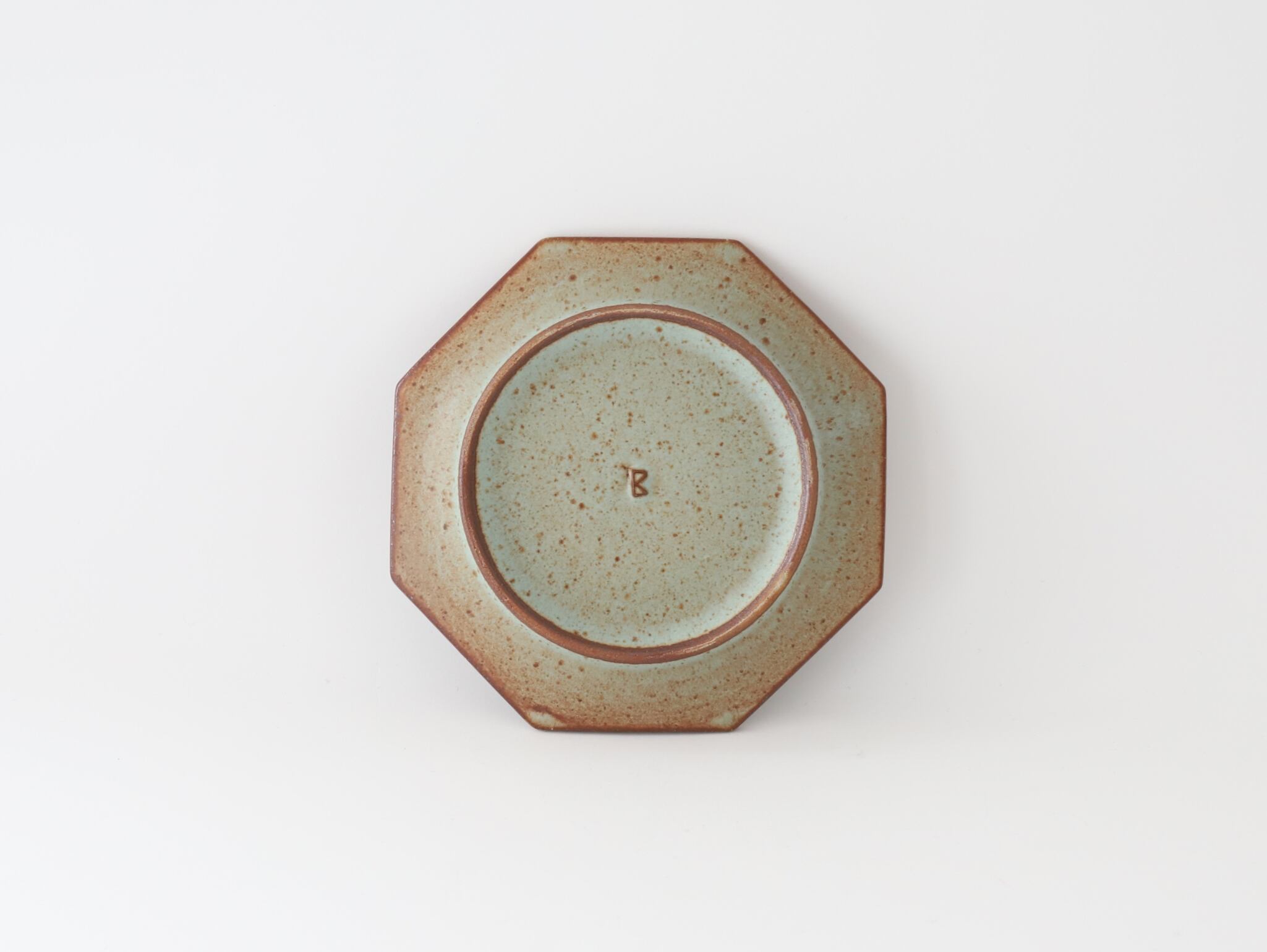 鯨井円美 5寸 八角皿 （オパールグリーン） | Galerie NUAGE