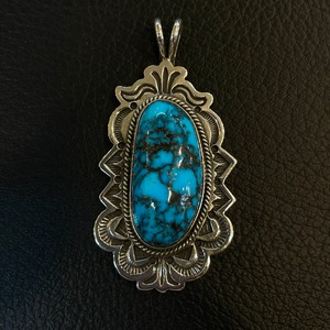 ボーリーブス(BoGaryReeves) ブルーダイヤモンドターコイズスタンプワークTOP