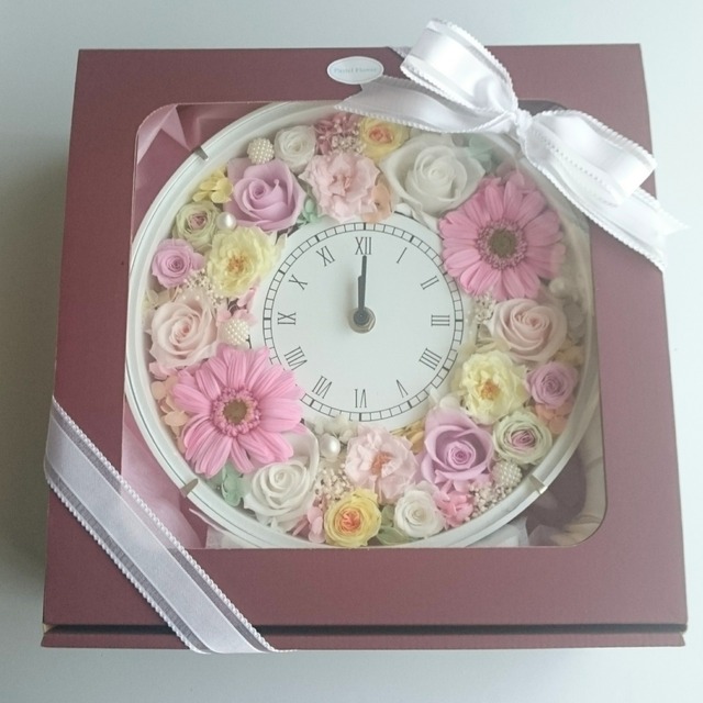 花時計 ラプンツェルカラー Pastelflower プリザとカラーサンドアートのお店 花時計 ラプンツェルカラー Pastelflower プリザとカラーサンドアートのお店