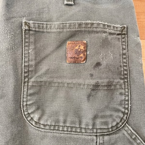 【Carhartt】ペインターパンツ ワークパンツ ダック地 カーキ カーハート 34×30 US古着