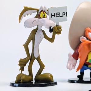 ☆ VINTAGE90' ☆ 【 Looney Tunes ( ルーニーテューンズ )】 PVCフィギュア 5Pセット ver.4 〚アメリカン雑貨 アメトイ〛