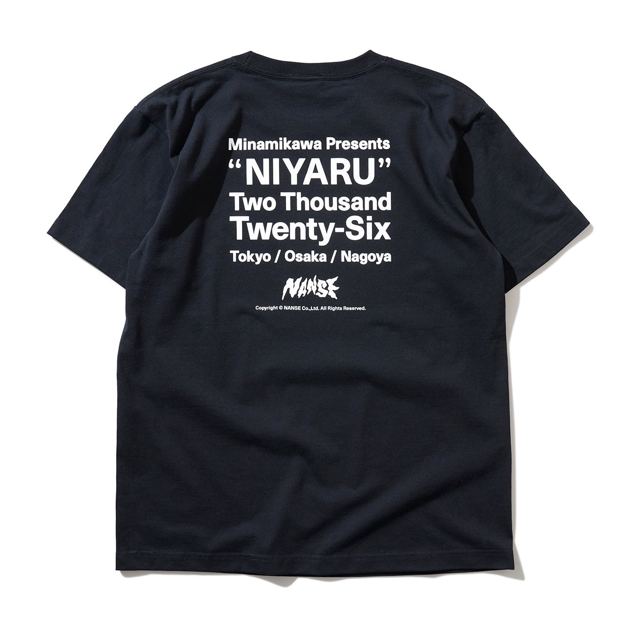 NIYARU T-Shirt / Black | NANSE OFFICIAL ONLINE STORE