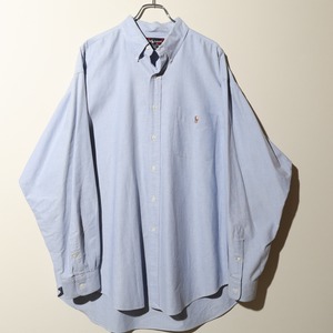 Mint XL 90s The Big Shirt ビッグシャツ Ralph Lauren オックスフォードシャツ 長袖 ボタンダウン
