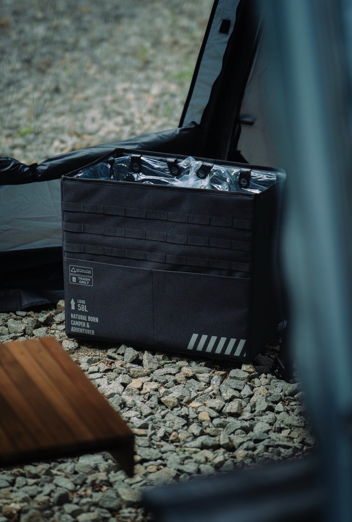 cargo-container twin trash box ブラック CARGO CONTAINER / TWIN TRASH BOX | Natural Life Style sabi
