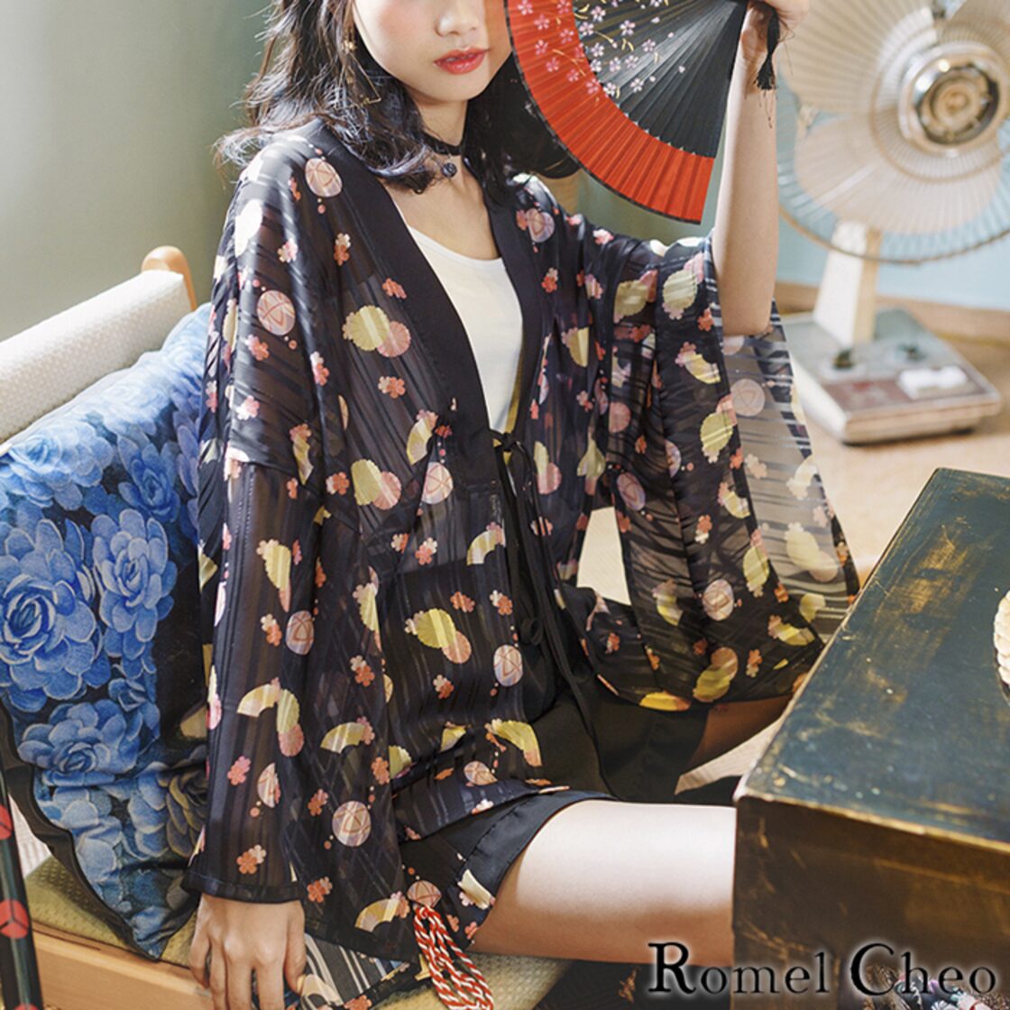 RomelCheo 和風 和柄 羽織り 和服 和装 カーディガン レディース 