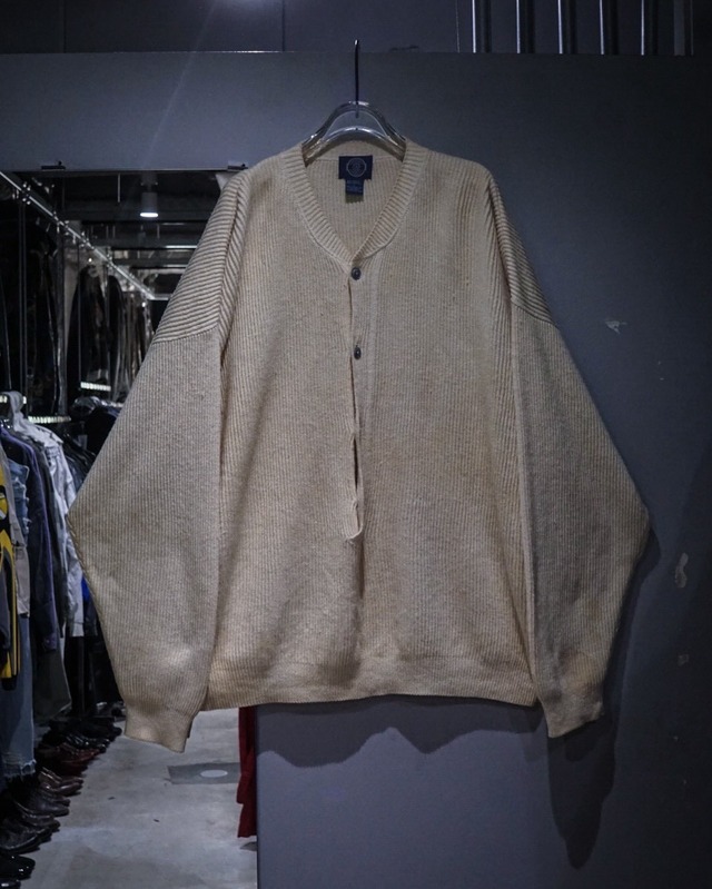 【add (c) vintage】“OLD GAP” Half Button Loose Pullover Knit