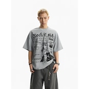 VINTAGE ストリート Rockワッフル Tシャツ T2074