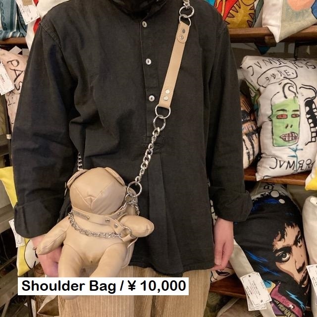 Topanga Bag　PUNKベアショルダーバッグ　ベージュ