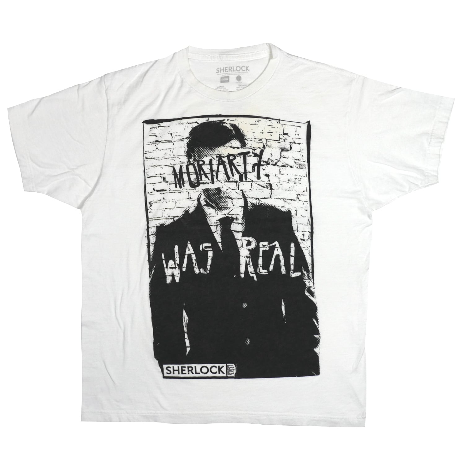 USED【L】TV Drama SHERLOCK Moriarty Tee