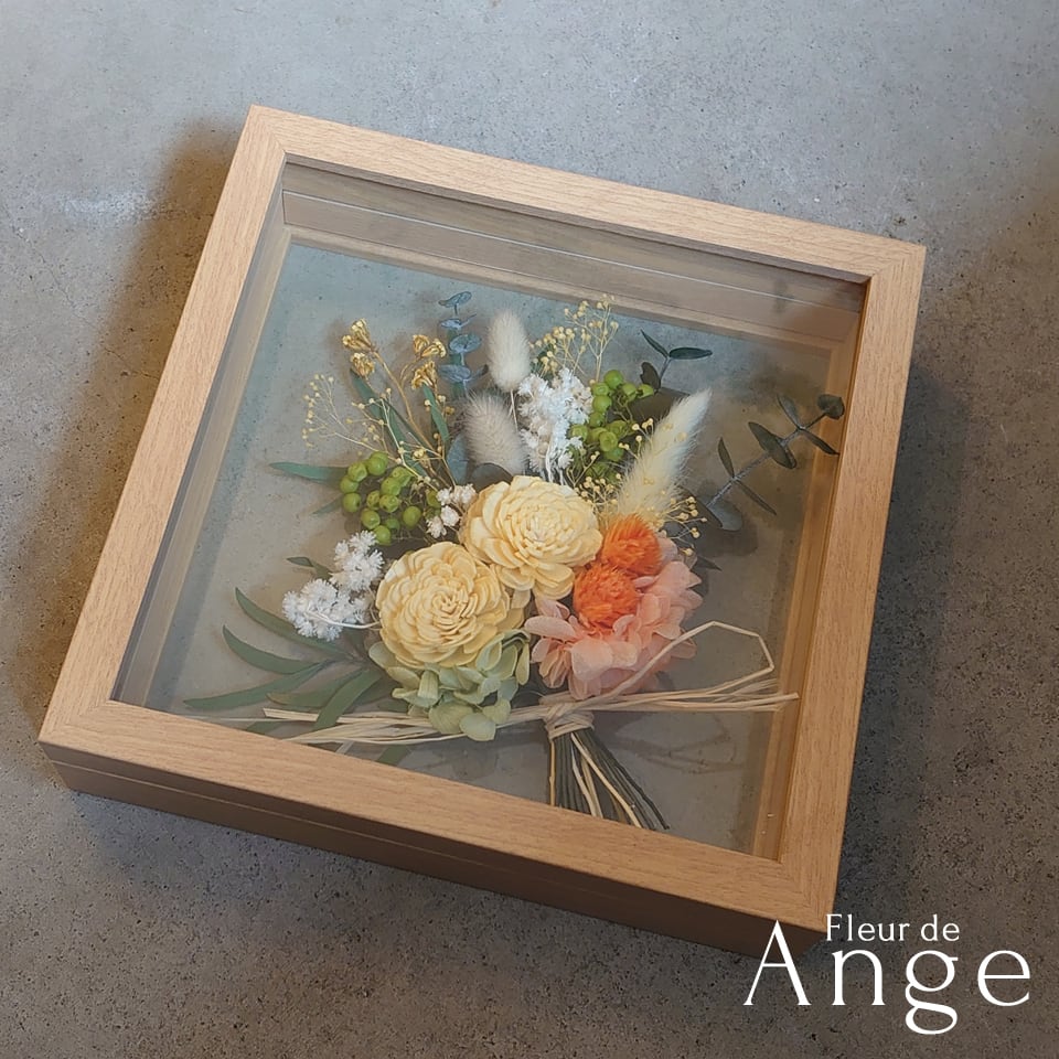 ガラスフレーム ル・モヮイヤン キャレ【プリザーブドフラワー