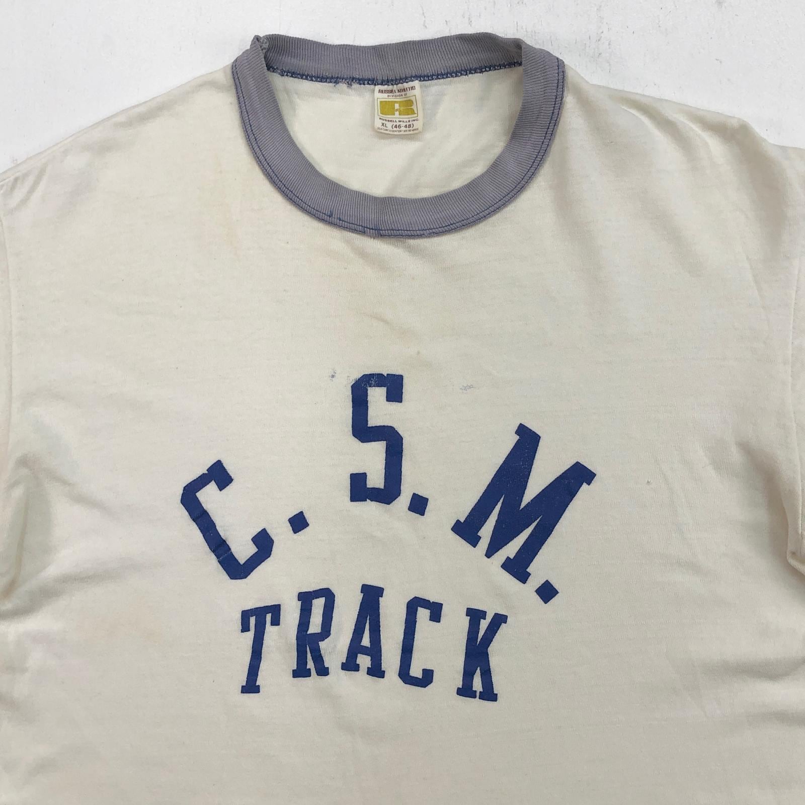 RUSSEL ラッセル 70年代 USA製 金タグ 初期 C.S.M TRACK リンガー T