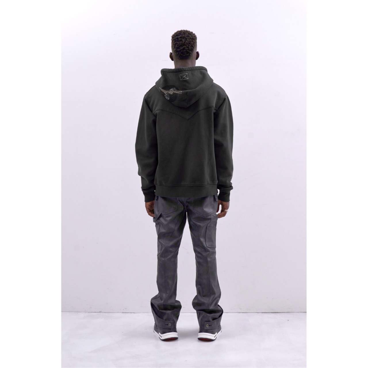 MLVINCE / army zip hoodie black