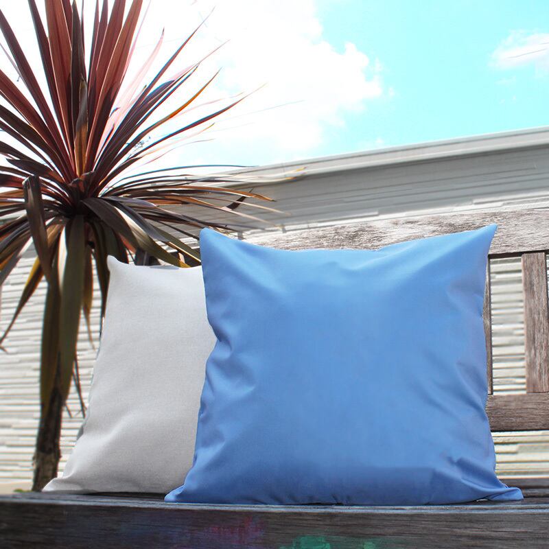 クッションカバー 長方形 水色 ブルー 49.5×30 無地 シンプル 送料無料 無地 クッションカバー 防汚 防水 耐光性生地 ペット用