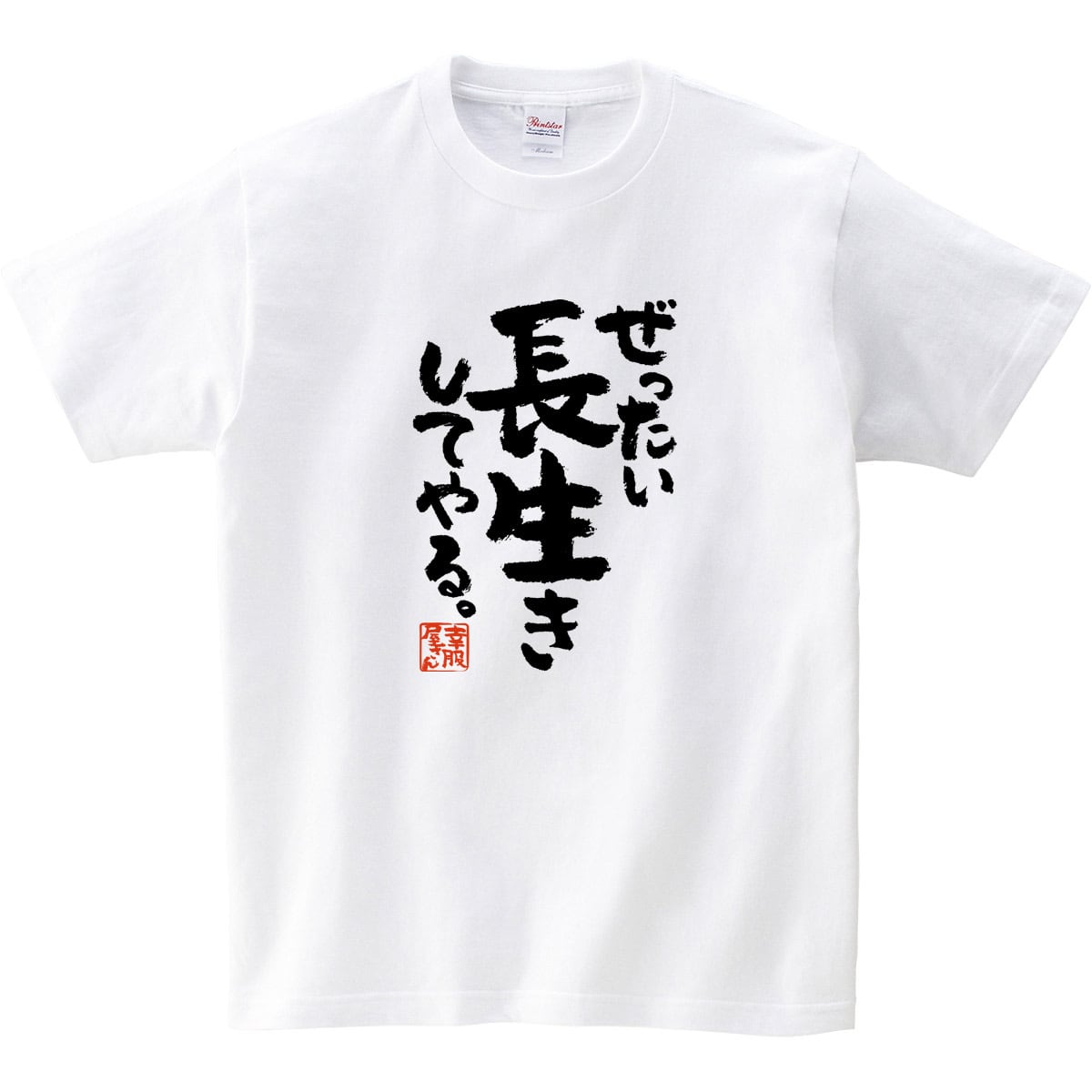 ぜったい長生きしてやる。 Tシャツ ka400-136 お酒 飲み屋 居酒屋 誕生日 父の日 漢字Tシャツ ギフトプレゼント おもしろtシャツ