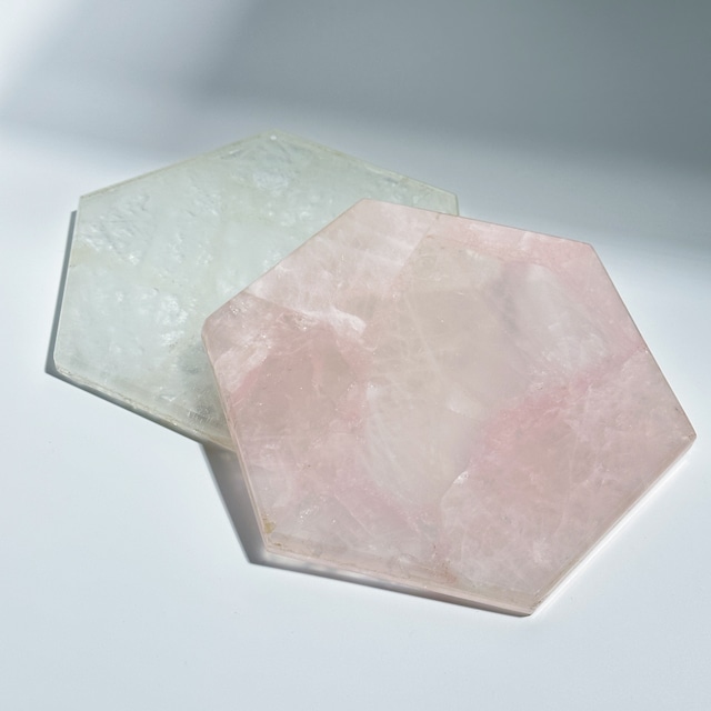 クォーツ×ガラス プレート◇Quartz×Glass Plate◇天然石・鉱物・パワーストーン