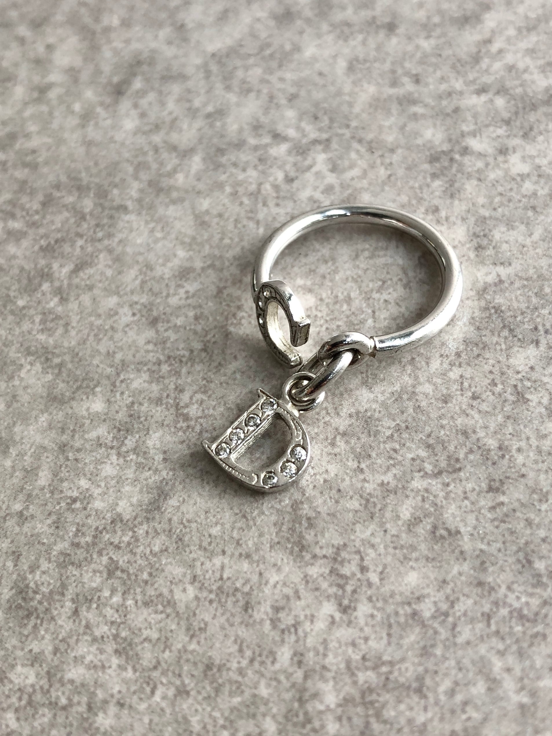 Christian Dior クリスチャン ディオール 指輪 10号 シルバー CDロゴ
