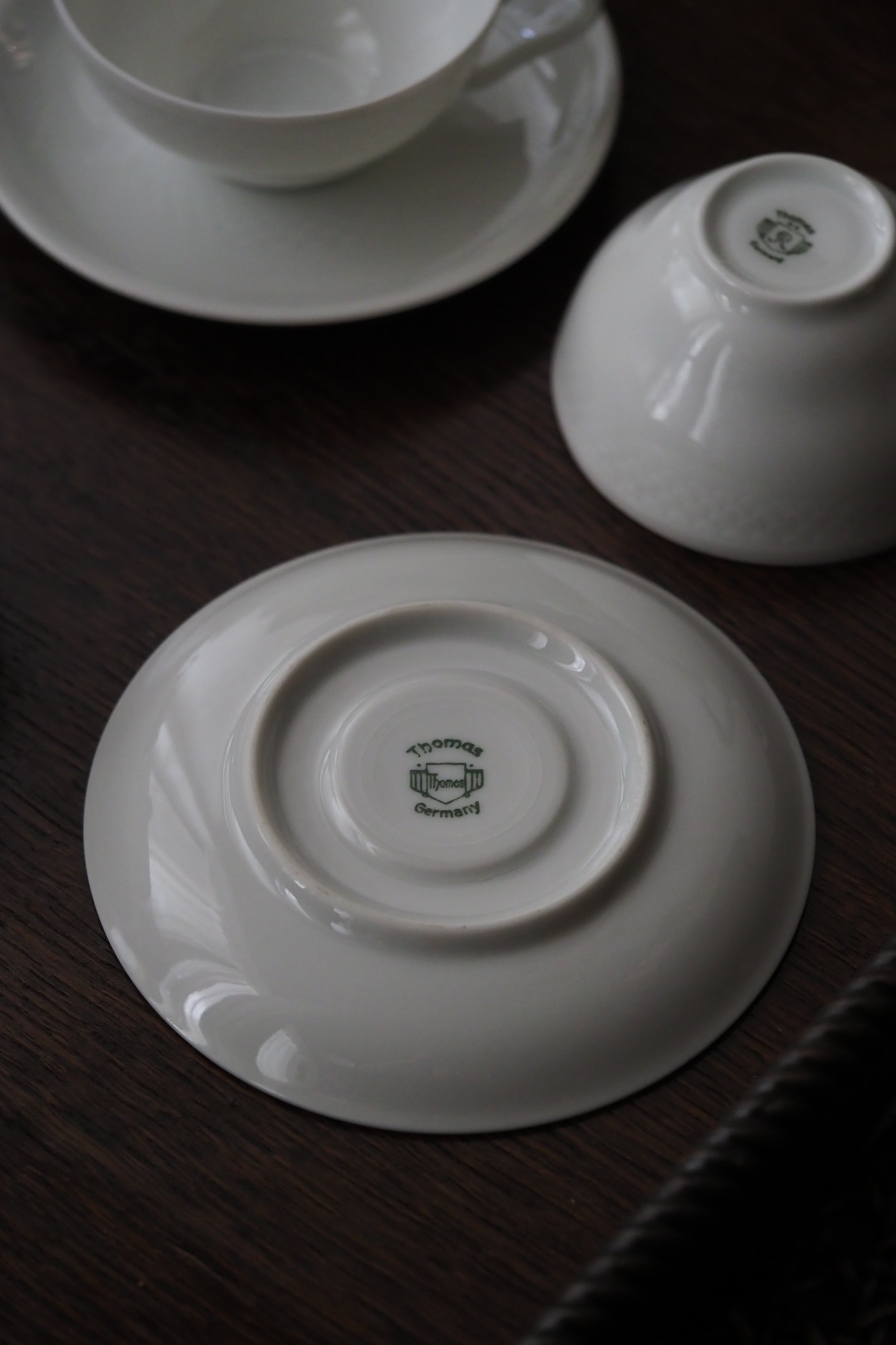 白磁のデミタスカップ＆ソーサー-vintage cup&saucer | アンティーク