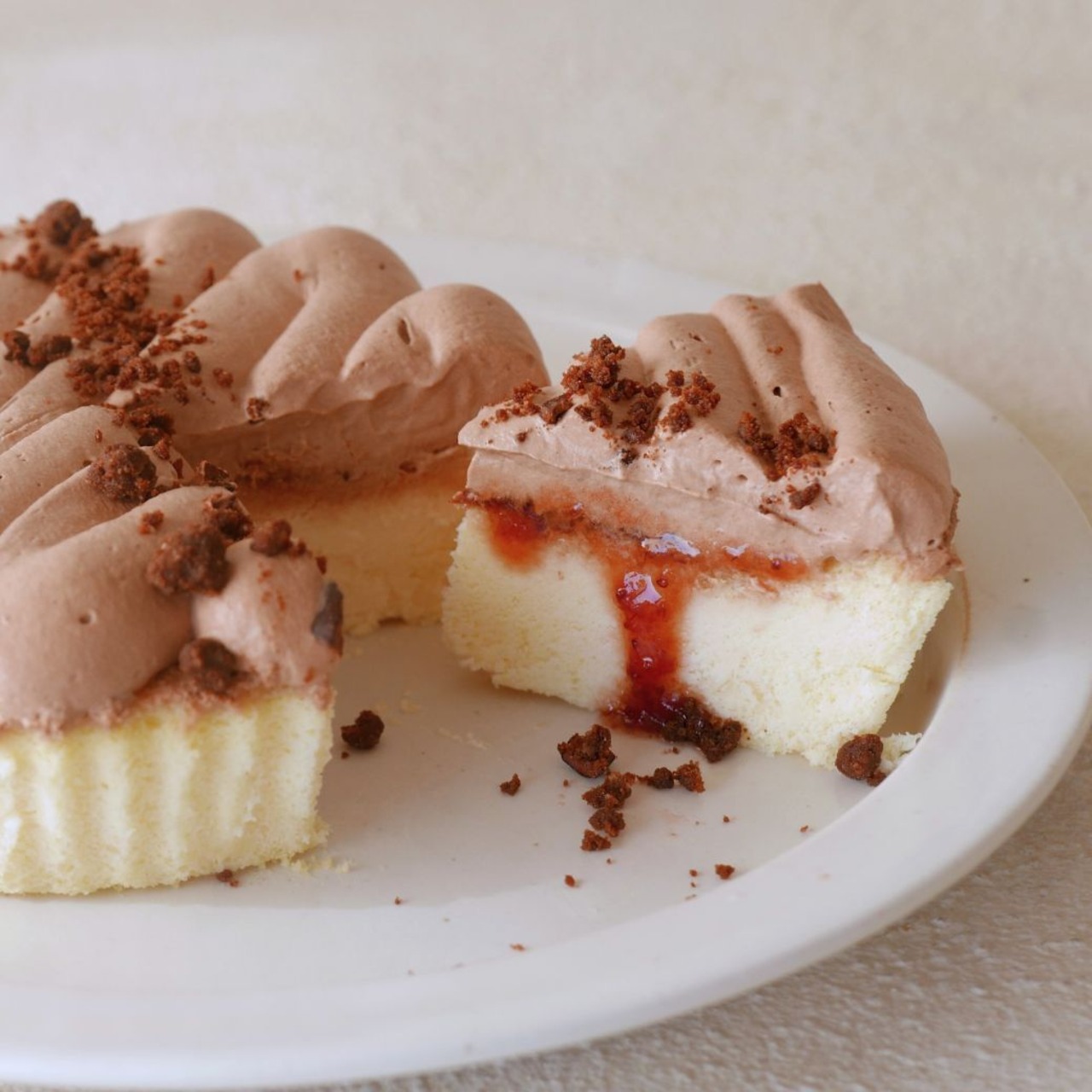 【こどもの日】チョコガナッシュと苺のチーズケーキ